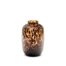 Vase Panth en verre marron 30 cm