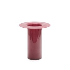 Vase Kelse en verre rose 28 cm