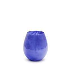 DE_Vase Kelse en verre bleu 21 cm