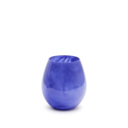 Kelse blue glass vase, 21 cm