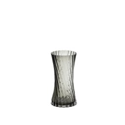 Arep grey glass vase, 22.5 cm