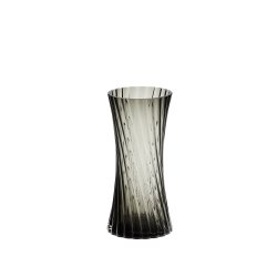 Arep grey glass vase, 28 cm