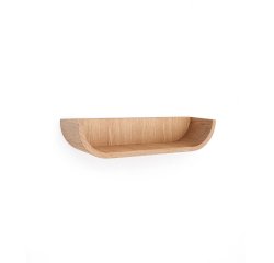 Salaya ash laminated plywood shelf in a natural finish, 60 x 12 cm