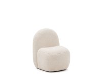 Fauteuil pour enfant Bucky en tissu bouclette blanc