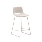 DE_Tabouret Zahara beige et acier beige hauteur 65 cm