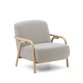 Fauteuil Sylo beige en bois massif de frêne FSC 100 %