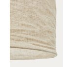 Abat-jour Mariela pour plafonnier en lin, finition beige Ø 80 x 40 cm