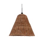 Abat-jour Calvia pour suspension en rotin, finition naturelle Ø 60 cm