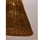 Abat-jour Calvia pour suspension en rotin, finition naturelle Ø 60 cm
