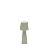 Arenys small outdoor metal table lamp in a turquoise painted finish