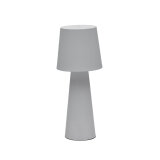 Arenys large outdoor metal table lamp in a grey painted finish