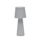 Grande lampe de table extérieure Arenys en métal hauteur 40 cm