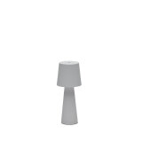 Arenys small outdoor metal table lamp in a grey painted finish