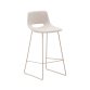 Zahara beige stool with steel in a beige finish, height 76 cm