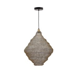 Lámpara de techo Sarraco de metal dorado Ø 58 cm