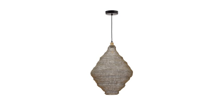 Plafonnier Sarraco en métal doré Ø 58 cm
