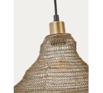 Plafonnier Sarraco en métal doré Ø 58 cm