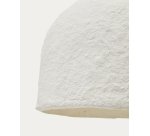 Plafonnier Sineu en papier mâché blanc Ø 34,5 cm