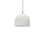 Plafonnier Sineu en papier mâché blanc Ø 34,5 cm