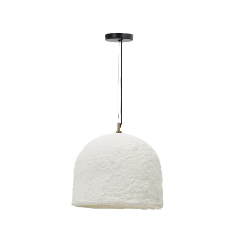 Sineu white papier-mâché ceiling lamp Ø 34,5 cm