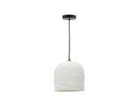 Lámpara de techo Calvia de papel maché blanco Ø 25 cm