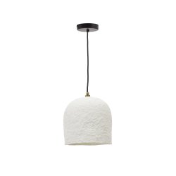 Calvia white papier-mâché ceiling lamp Ø 25 cm