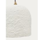 Plafonnier Calvia en papier mâché blanc Ø 25 cm