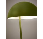 Lampe sur pied Catlar en frêne et métal avec finition verte