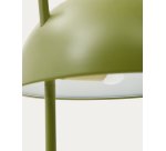 Lampe sur pied Catlar en frêne et métal avec finition verte