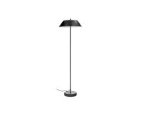 Lampada da terra Sayra in marmo nero e metallo verniciato nero