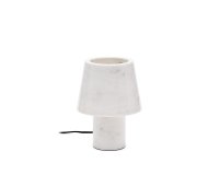 Lámpara de mesa Alaro de mármol blanco