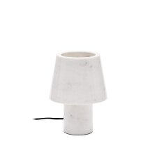 Lampe de table Alaro en marbre blanc