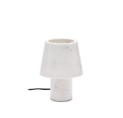 Lámpara de mesa Alaro de mármol blanco