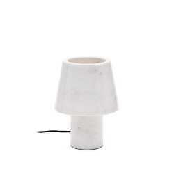 DE_Lampe de table Alaro en marbre blanc