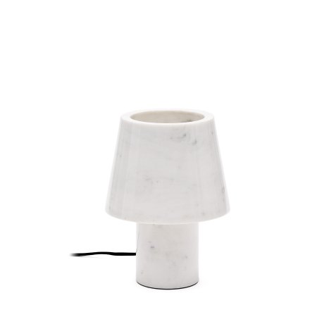 Alaro white marble table lamp