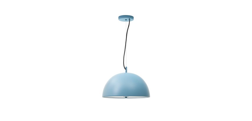 Plafonnier Catlar en métal avec finition bleue Ø 40 cm