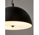 Plafonnier Catlar en métal avec finition noire Ø 40 cm