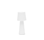 Arenys large outdoor metal table lamp in a white painted finish
