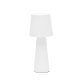 Arenys large outdoor metal table lamp in a white painted finish