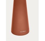 Arenys small outdoor metal table lamp in a terracotta painted finish