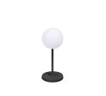Lampe de table d'extérieure Dinesh en acier noir 40 cm
