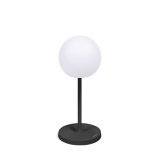 Dinesh outdoor table lamp in black steel 40 cm