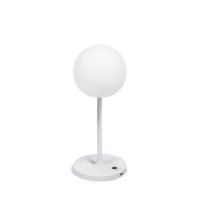 Lampe de table d'extérieure Dinesh en acier gris 40 cm