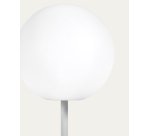 Lámpara de mesa de exterior Dinesh de acero gris 40 cm