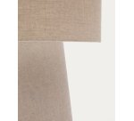 Lampe de table Algaida en tissu gris