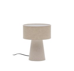 Algaida table lamp in grey fabric