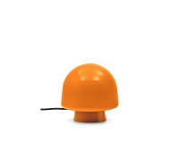 Lampada da tavolo Reig di vetro arancione