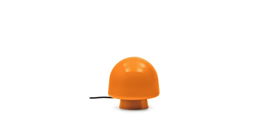 DE_Lampe de table Reig en verre orange