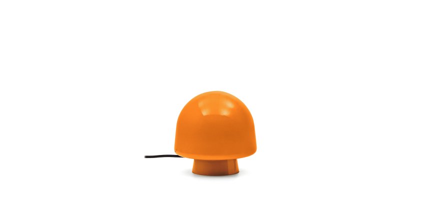 DE_Lampe de table Reig en verre orange
