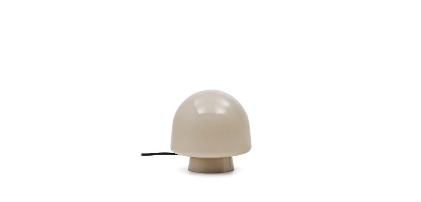 Reig grey glass table lamp